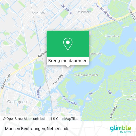 Moenen Bestratingen kaart