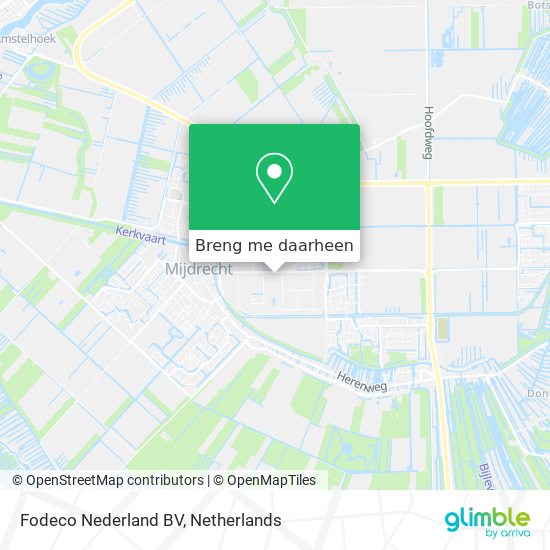 Fodeco Nederland BV kaart