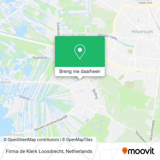 Firma de Klerk Loosdrecht kaart