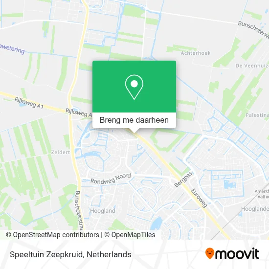 Speeltuin Zeepkruid kaart