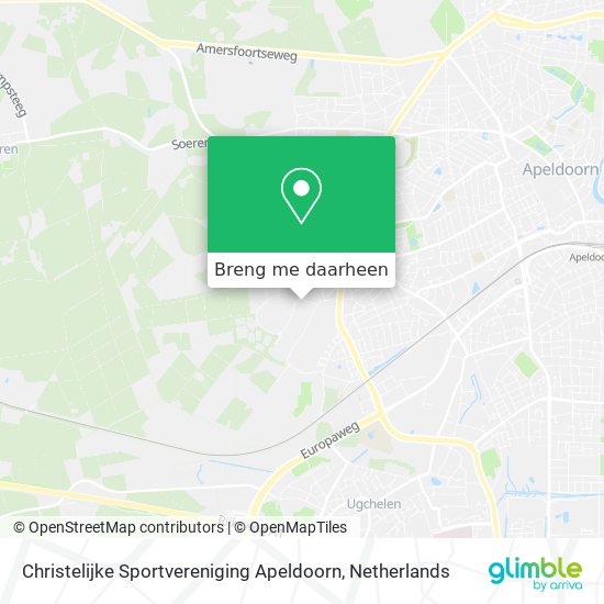 Christelijke Sportvereniging Apeldoorn kaart