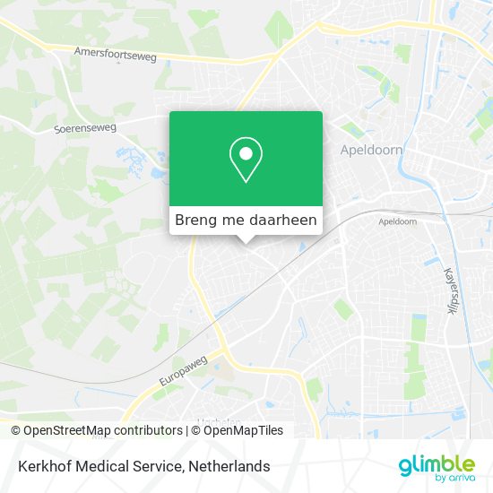 Kerkhof Medical Service kaart