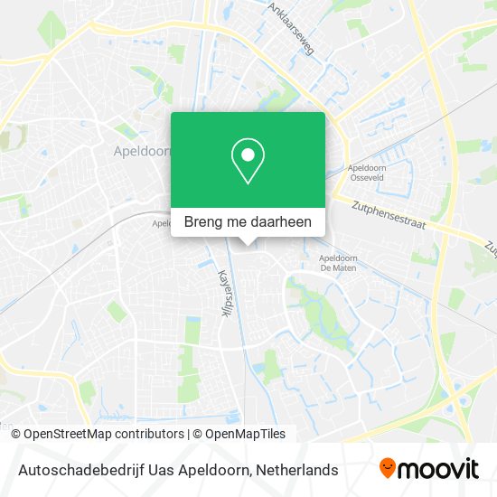 Autoschadebedrijf Uas Apeldoorn kaart