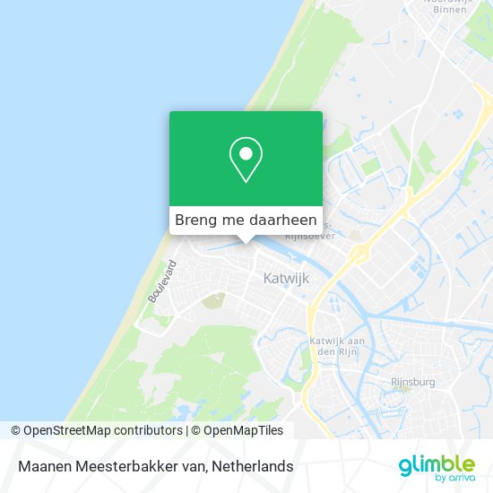 Maanen Meesterbakker van kaart