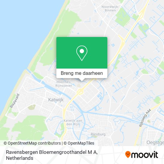 Ravensbergen Bloemengroothandel M A kaart