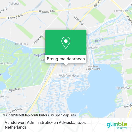 Vanderwerf Administratie- en Advieskantoor kaart