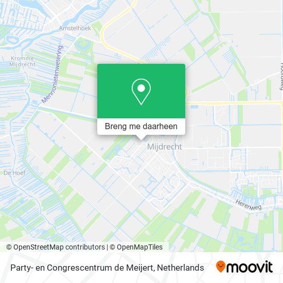 Party- en Congrescentrum de Meijert kaart