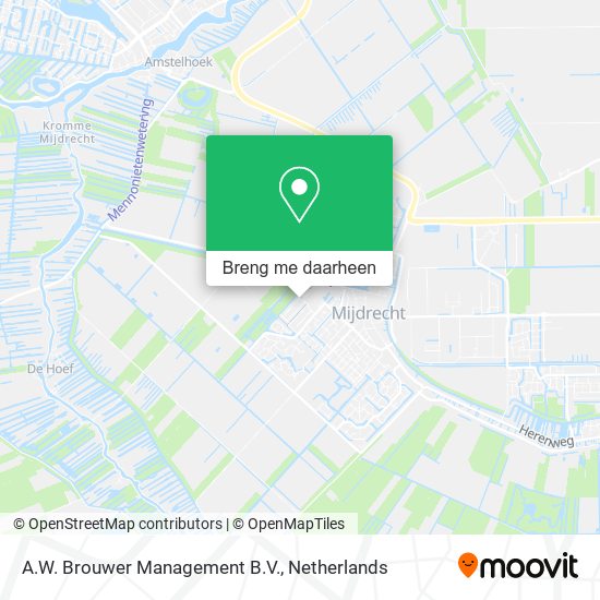 A.W. Brouwer Management B.V. kaart