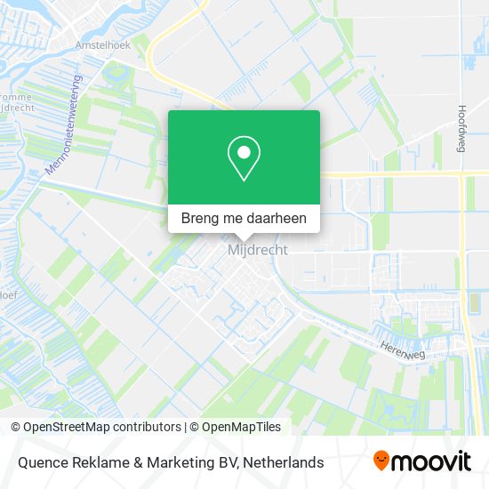 Quence Reklame & Marketing BV kaart