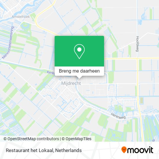 Restaurant het Lokaal kaart