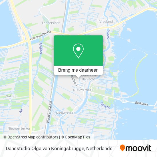 Dansstudio Olga van Koningsbrugge kaart