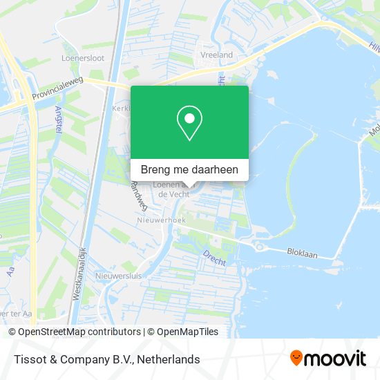 Tissot & Company B.V. kaart