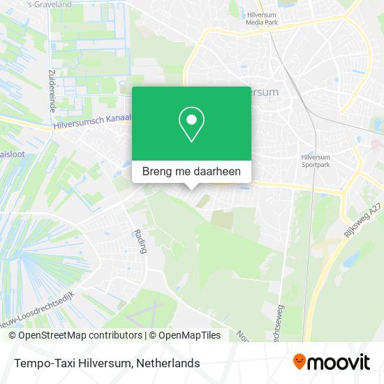 Tempo-Taxi Hilversum kaart