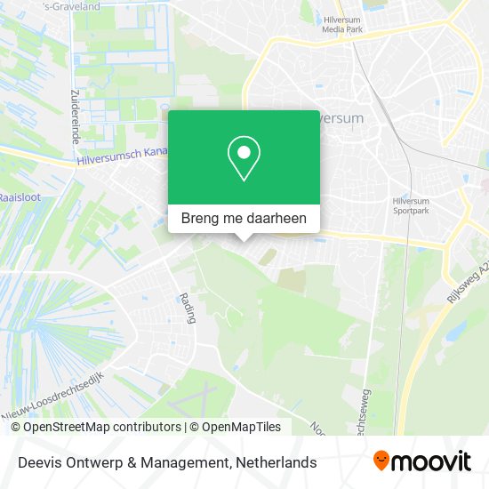 Deevis Ontwerp & Management kaart