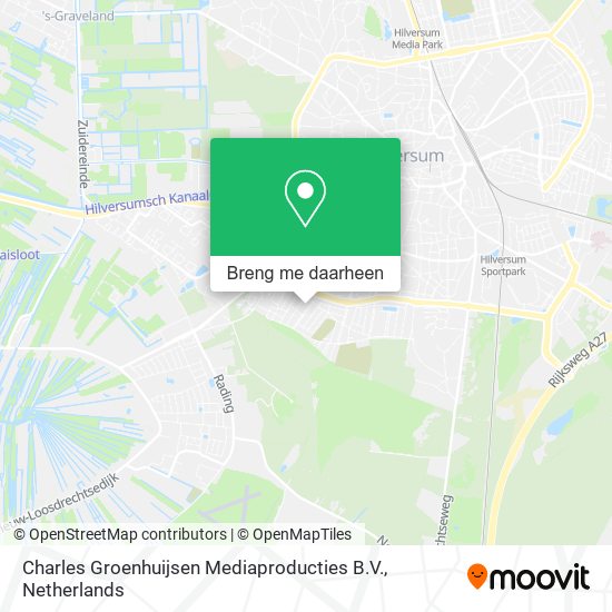 Charles Groenhuijsen Mediaproducties B.V. kaart