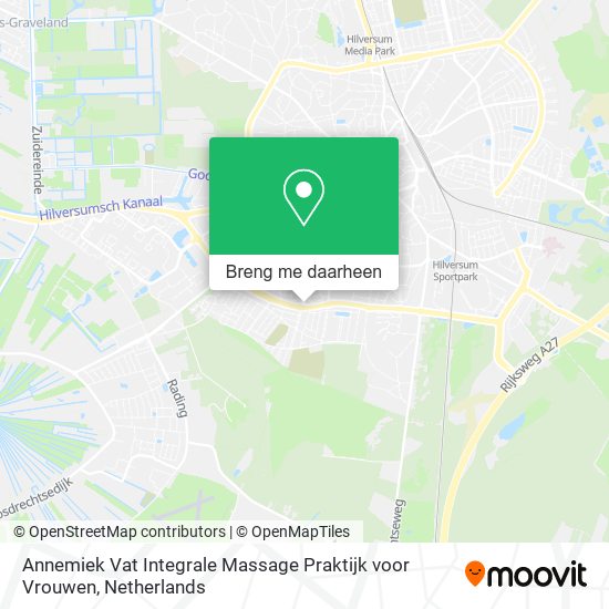 Annemiek Vat Integrale Massage Praktijk voor Vrouwen kaart