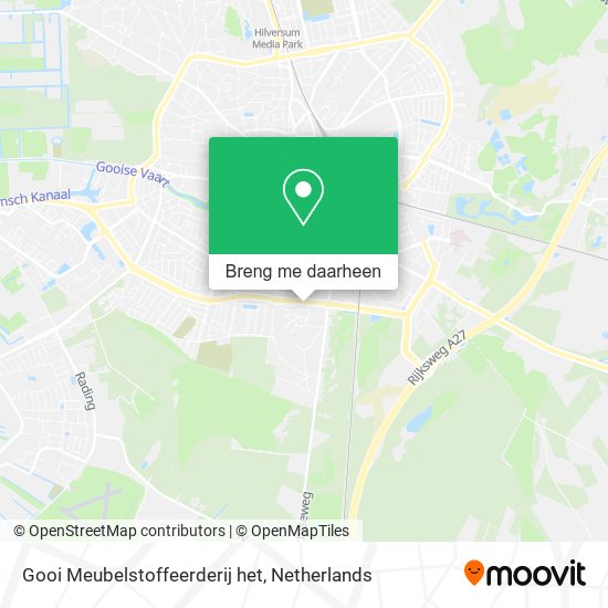 Gooi Meubelstoffeerderij het kaart