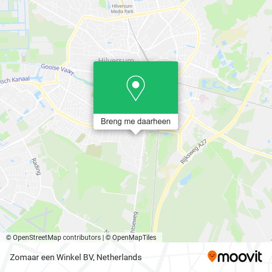 Zomaar een Winkel BV kaart