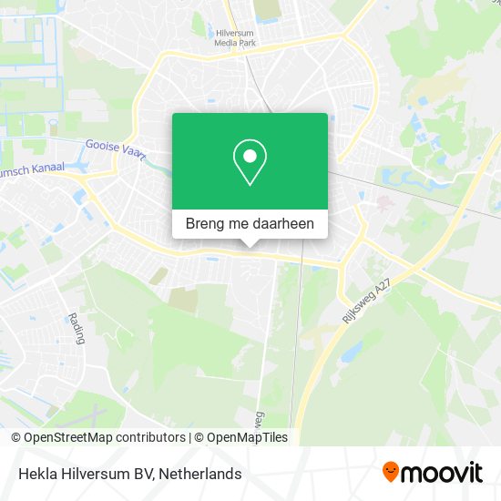Hekla Hilversum BV kaart