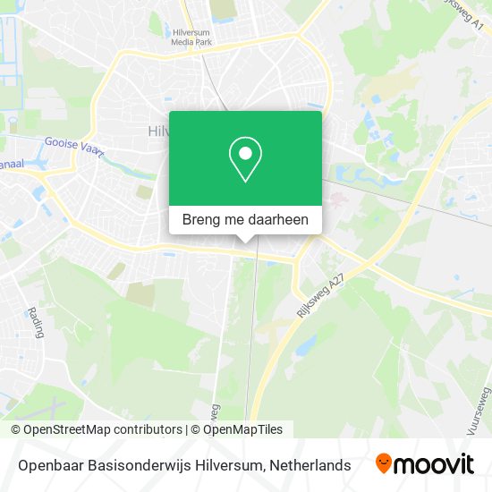Openbaar Basisonderwijs Hilversum kaart
