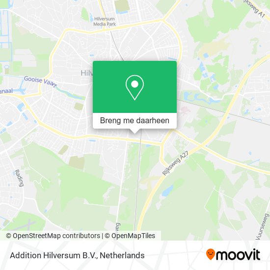 Addition Hilversum B.V. kaart