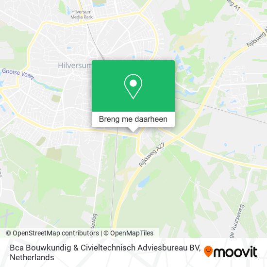 Bca Bouwkundig & Civieltechnisch Adviesbureau BV kaart