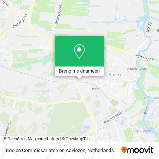 Boelen Commissariaten en Adviezen kaart