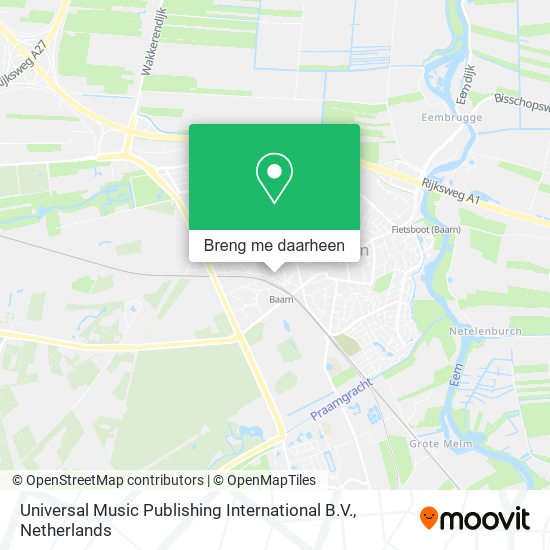 Universal Music Publishing International B.V. kaart