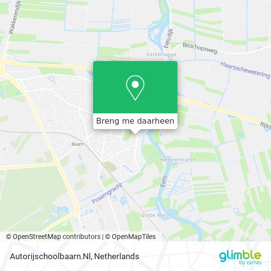 Autorijschoolbaarn.Nl kaart