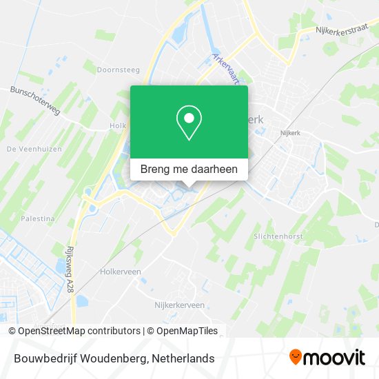 Bouwbedrijf Woudenberg kaart