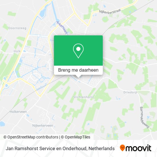 Jan Ramshorst Service en Onderhoud kaart