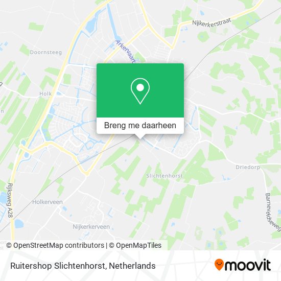 Ruitershop Slichtenhorst kaart