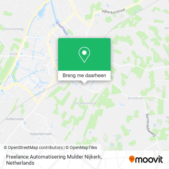 Freelance Automatisering Mulder Nijkerk kaart