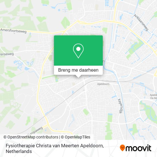 Fysiotherapie Christa van Meerten Apeldoorn kaart