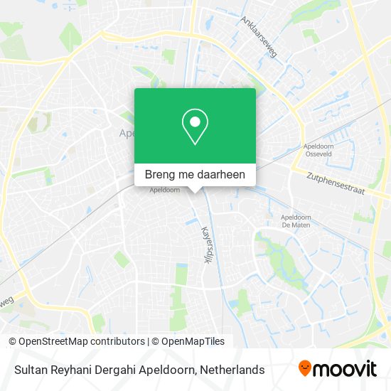 Sultan Reyhani Dergahi Apeldoorn kaart