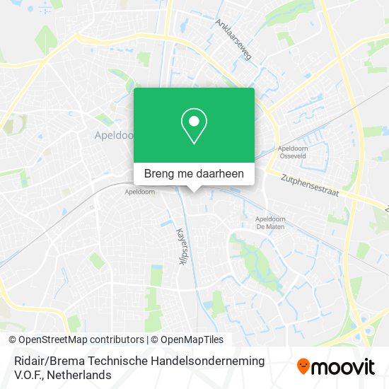 Ridair / Brema Technische Handelsonderneming V.O.F. kaart