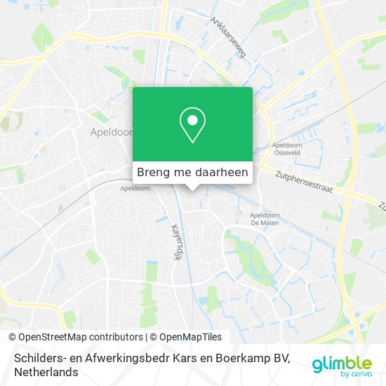 Schilders- en Afwerkingsbedr Kars en Boerkamp BV kaart