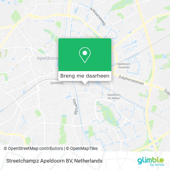 Streetchampz Apeldoorn BV kaart