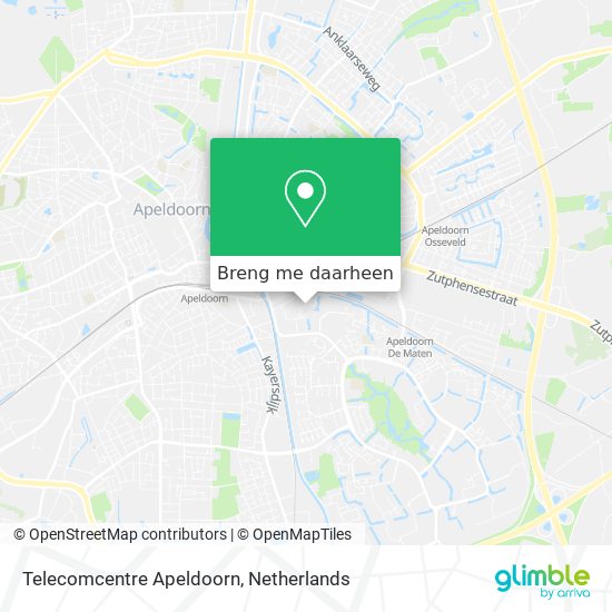 Telecomcentre Apeldoorn kaart