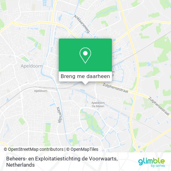 Beheers- en Exploitatiestichting de Voorwaarts kaart