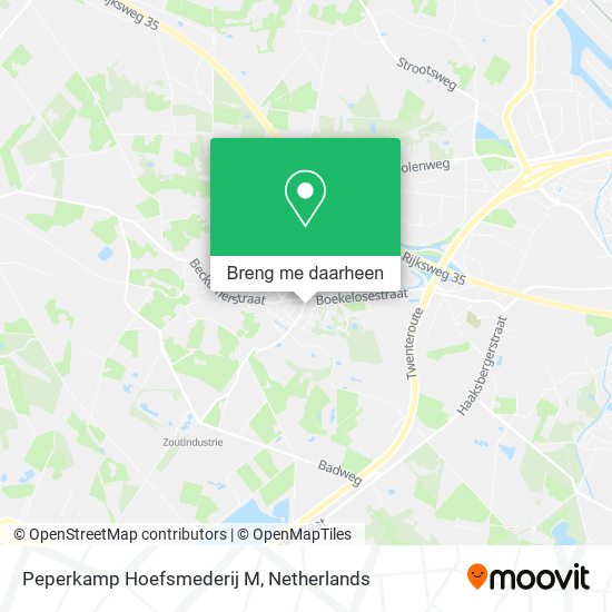 Peperkamp Hoefsmederij M kaart