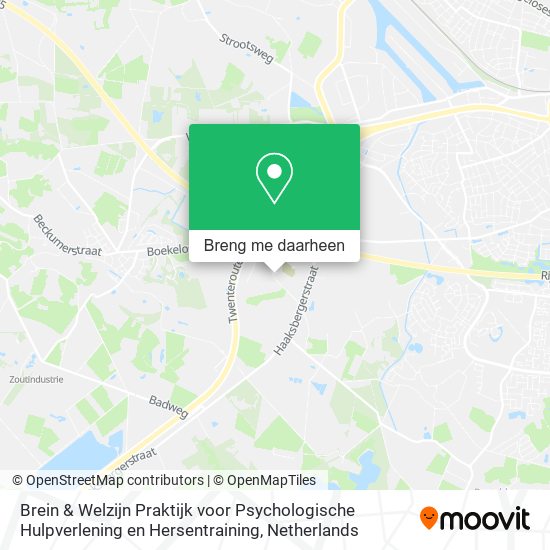 Brein & Welzijn Praktijk voor Psychologische Hulpverlening en Hersentraining kaart