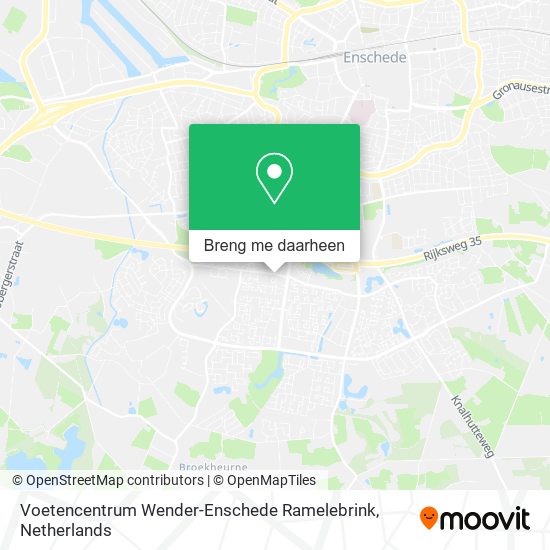 Voetencentrum Wender-Enschede Ramelebrink kaart