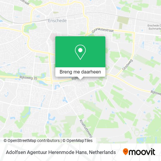 Adolfsen Agentuur Herenmode Hans kaart