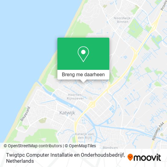 Twigtpc Computer Installatie en Onderhoudsbedrijf kaart