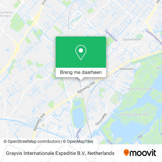 Grayvis Internationale Expeditie B.V. kaart