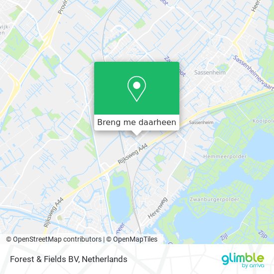 Forest & Fields BV kaart