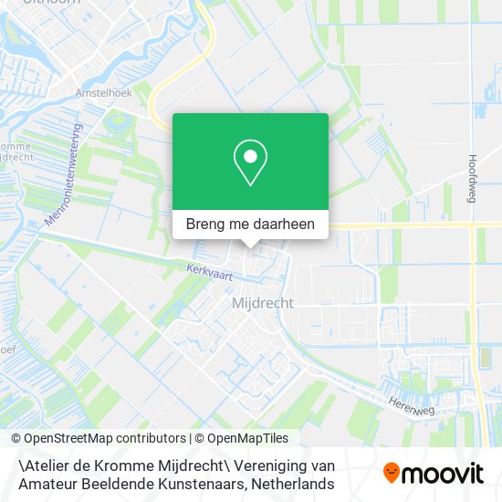 \Atelier de Kromme Mijdrecht\ Vereniging van Amateur Beeldende Kunstenaars kaart