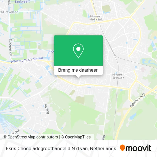 Ekris Chocoladegroothandel d N d van kaart