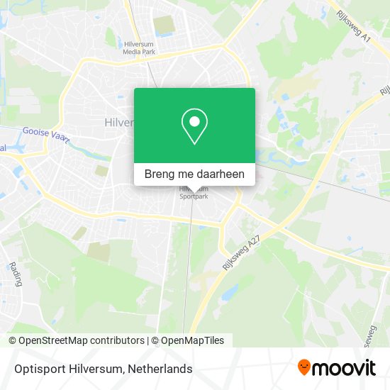 Optisport Hilversum kaart